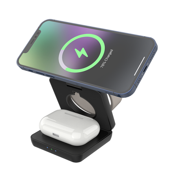 Cargador Plegable Magnético 3 en1 Iphone