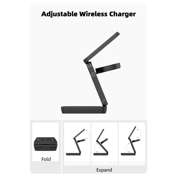 Cargador Plegable Magnético 3 en1 Iphone